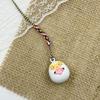 Japanese Brass Zodiac Omamori Bell Mizuoto Wind Chime Pendant For Bag Phone Purse