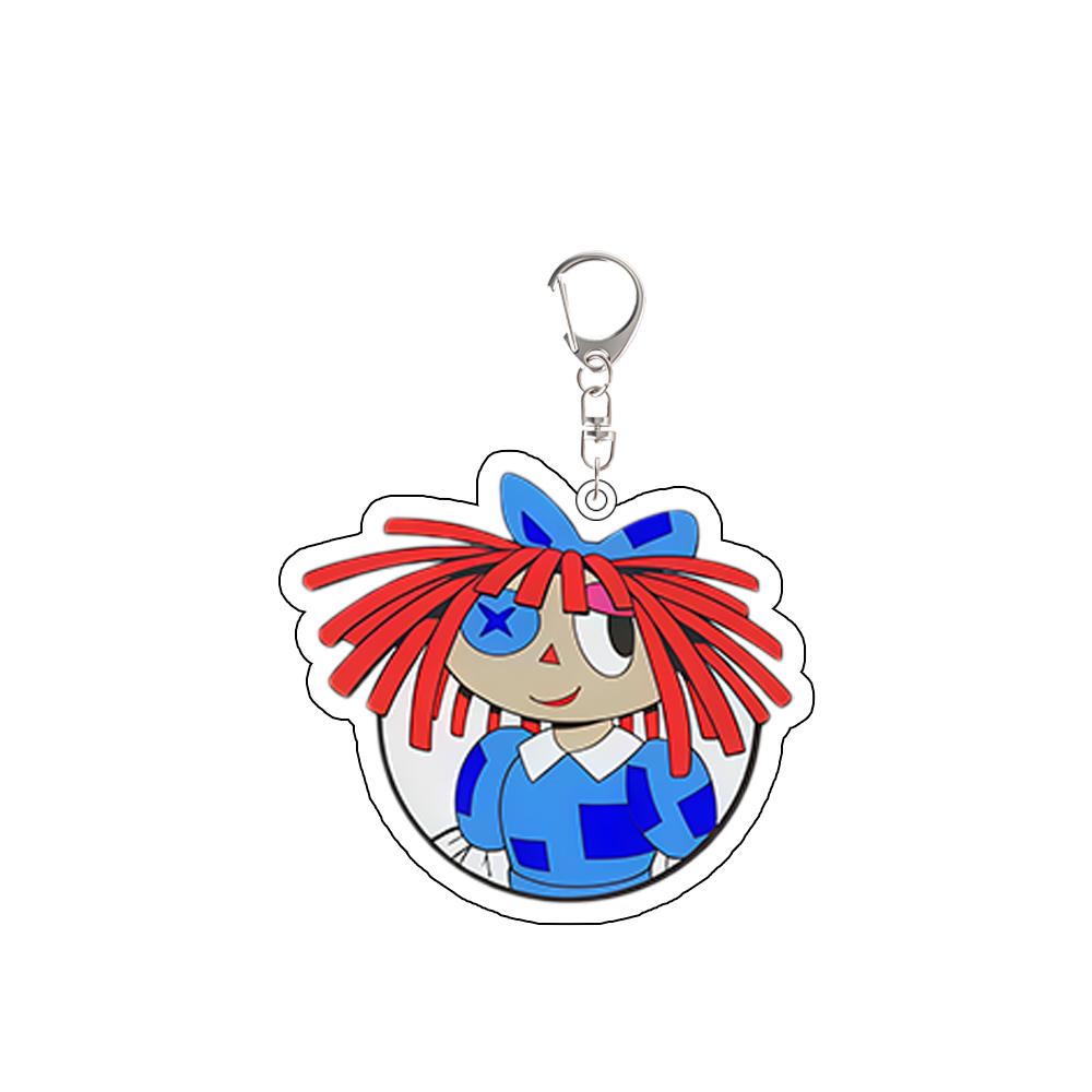 Pour TADC Pomni Jax Ragatha Gangle Zooble Kinger Caine Gummigoo Périphérique Porte-clés Acrylique Pendentif Créativité Sac à dos Cadeau