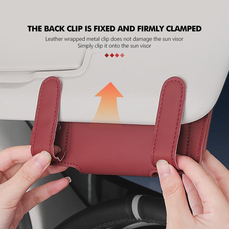 Pro Alfa Romeo Pro Alfa Romeo Auto Sluneční clona Brýle Kožené Odolné proti opotřebení Sluneční brýle Ochranné pouzdro Giulietta 940 2010-2014 201