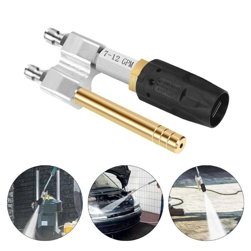 Brass Pressure Washer Nozzle Adjustable Twist Nozzle with 7-12GPM High Flows For Roof Gardens Car And Various Cleaning