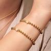 Pandora Brățară cu design de mărgele pavé pentru femei, aurie 568342C01