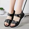 Sandalen für Damen 2025 Neue lässige Sportsandalen Leichte PU-Ledersandalen Rutschfeste flache Sandale Sandalias De Mujer
