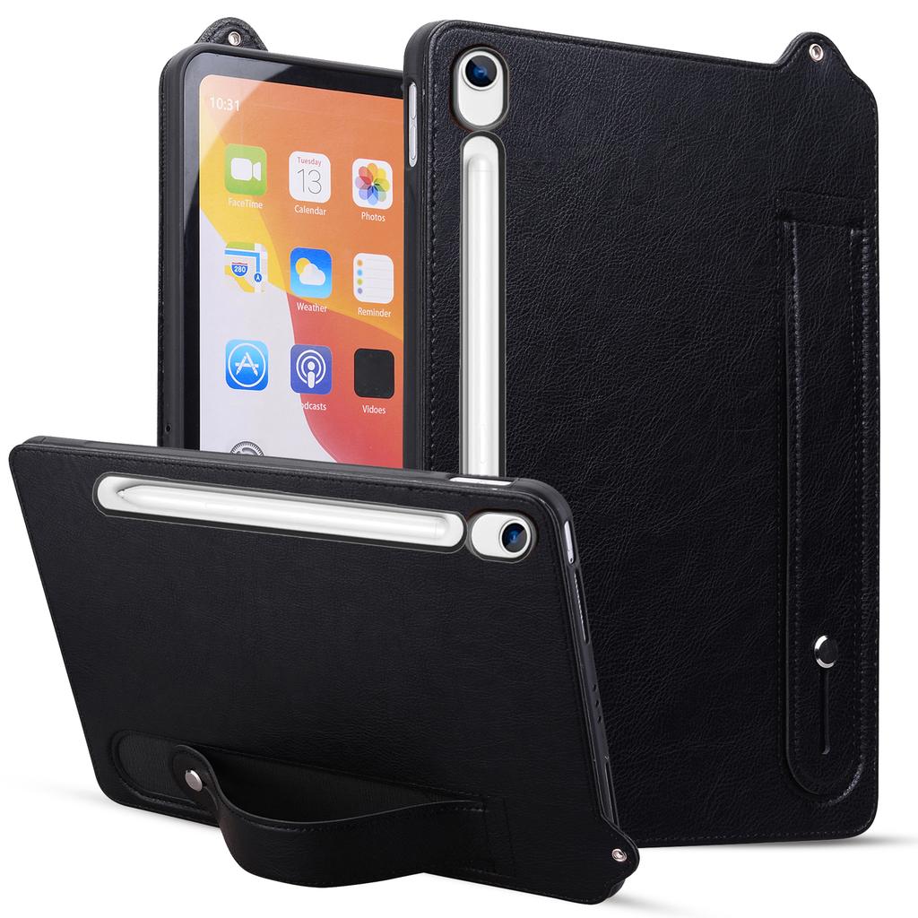 Tablet Case For Samsung Galaxy Tab S10 Lite / Tab S10 FE / Tab S9 FE Hand Strap Kickstand Leather Tablet Cover