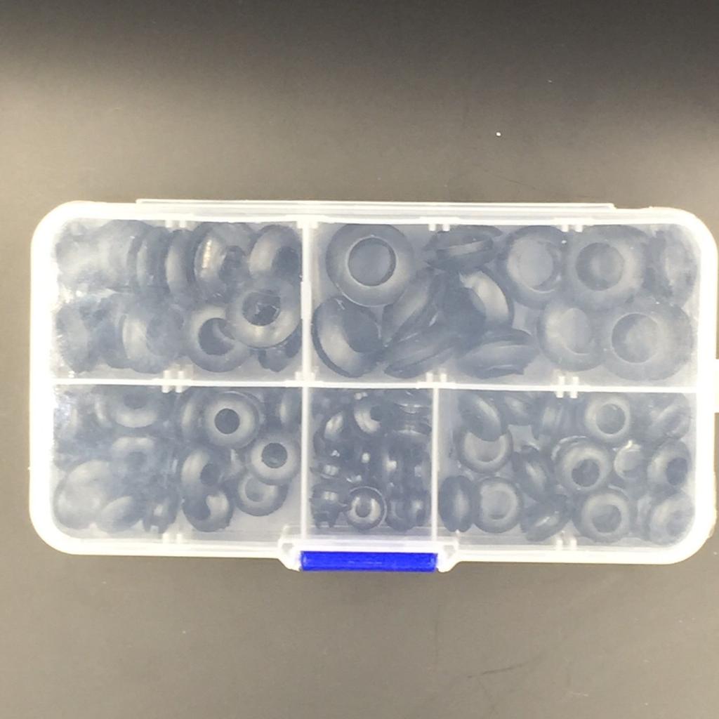 100/180/200pcs Black O Rings Rubber Washer Seals Gasket Grommet Assortment Kit Electrical Gasket O-Rings Seals Tools Set