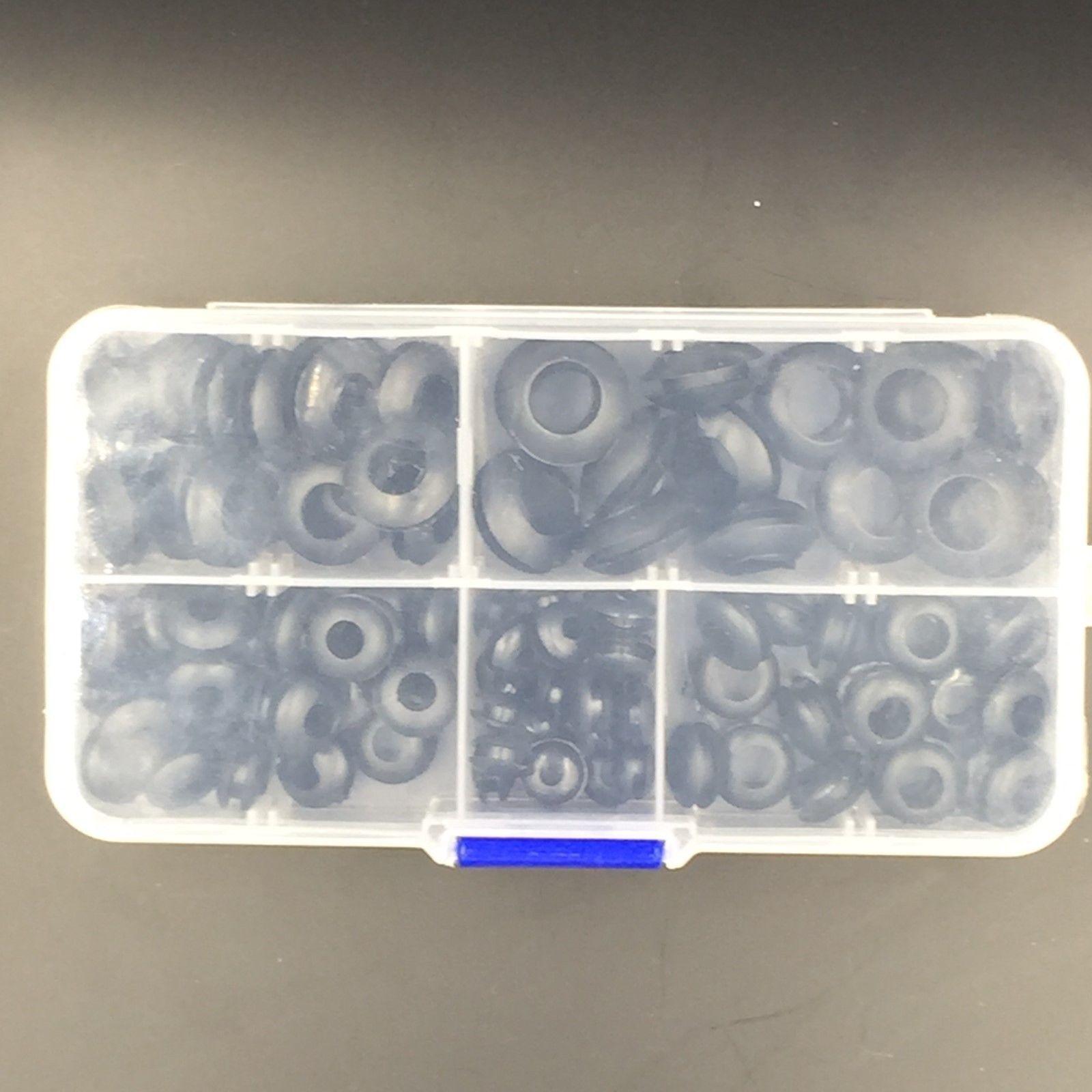 100/180/200pcs Black O Rings Rubber Washer Seals Gasket Grommet Assortment Kit Electrical Gasket O-Rings Seals Tools Set