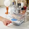 Transparent Dustproof Cosmetic Storage Box Light Luxury Minimalist Desktop Organizer Cabinet for Skincare Makeup