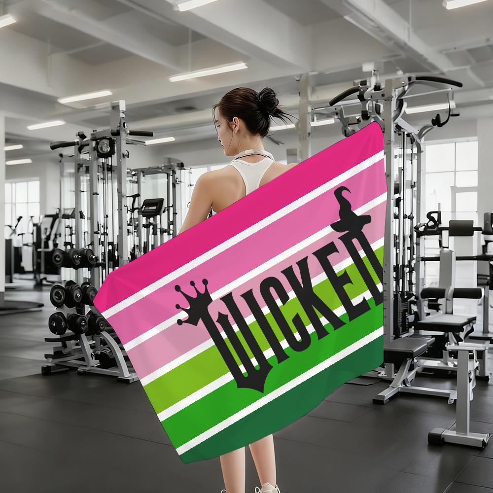 Popular Film W-Wicked For Good Towel Shower Sauna Travel Spa Quick Dry Gym Accessories Soft Large Beach Towels