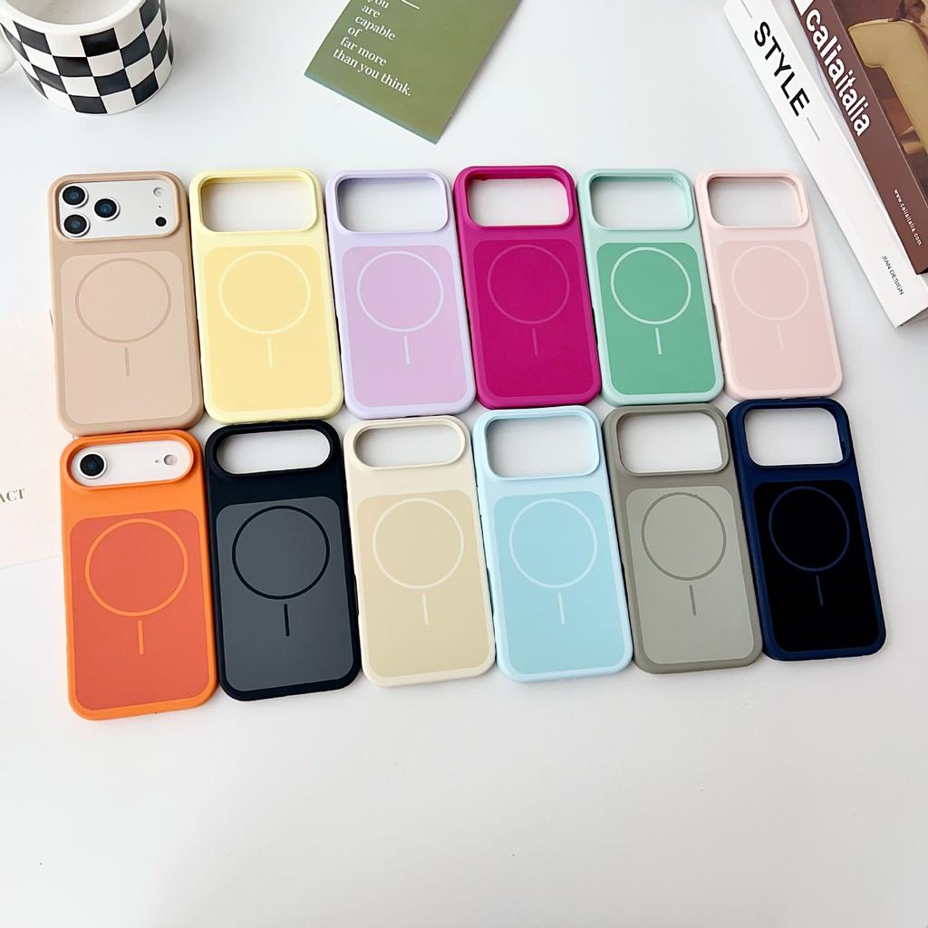 Applicable to iphone11Promax two-color liquid thin ring magnetic mobile phone case Apple 11 all-inclusive silicone protective case