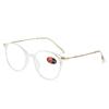 Round Anti Blue Light Reading Glasses Presbyopic Eyeglasses Computer Prescription Eyewear with Degree +1.0~+4.0 Oculos De Grau