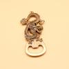 Retro Dragon Brass Faucet Wine Bottle Opener with Dice Ornament