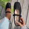 Breathable Mesh Women's Plus Size Flats 2025 Summer New Arrival Korean Style Casual Flat Shoes Soft Sole Sweet Style