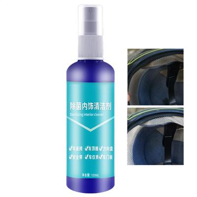 100ml Helmet Visor Cleaner Cycling Gear Care Spray Freshing Helmet Cleaner Deodorizer Waterless Polish Spray Washer