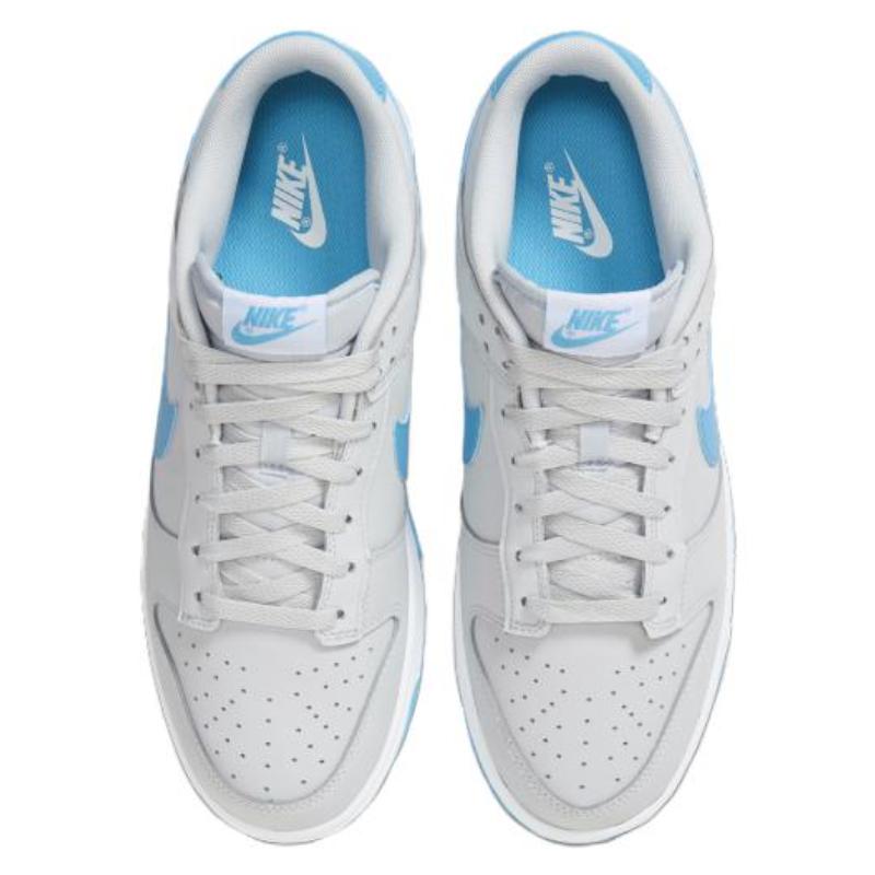Nike Dunk Low Retro Pure Platinum Blue Lightning Skate Shoes Sneakers