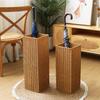 Umbrella Stand with Drip Tray, Small Square Rain Holder, Long Handle Umbrella Organizer, Home Hallway Storage Rack