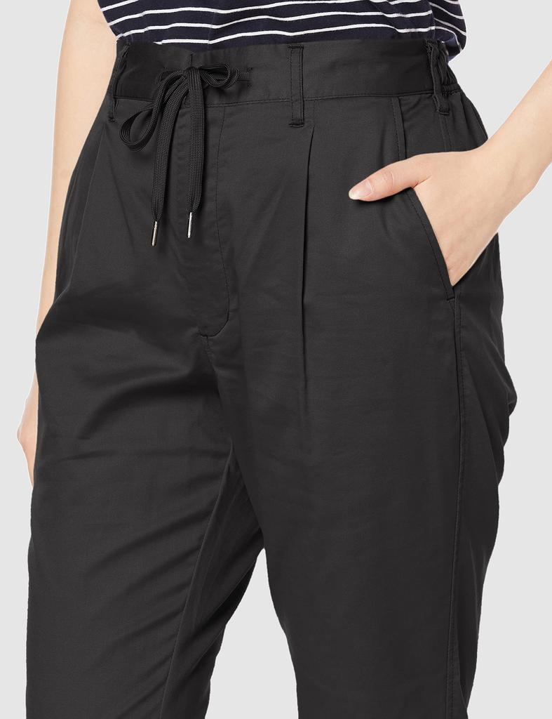 MAYER Relaxed Tapered Long Black [CLIFFE WOMEN'S] Pants, Women's, Large,