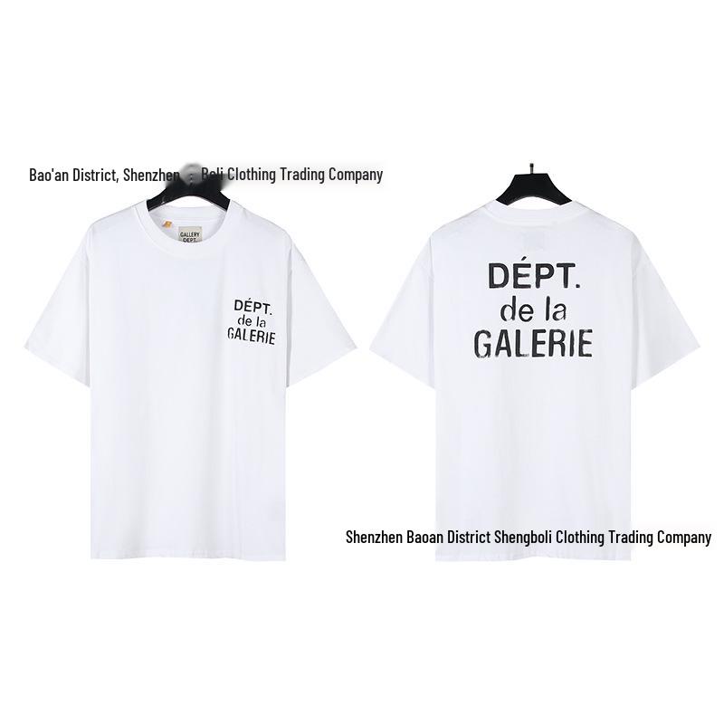 Unisex retro tričko s krátkym rukávom s potlačou D od GALL