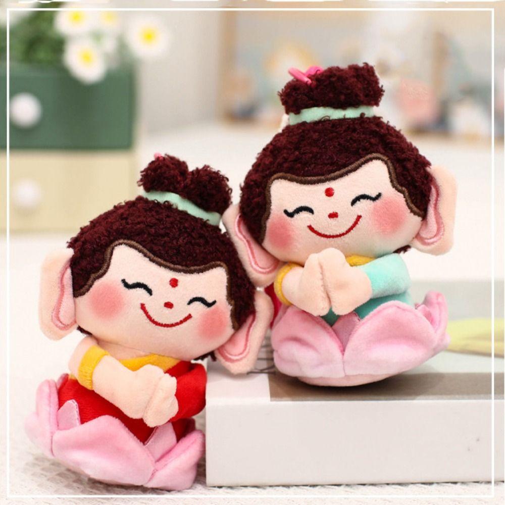 Moon Lord Chinese God Dolls Pendant Guanyin Plush God of Longevity Pendant  Backpack Decor