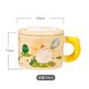 Cartoon Duckling Underglaze Color Cup Covered Cute Water Cup High Value Household Ceramic Cup Breakfast Cup