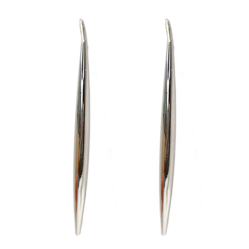 Gold-Plated European & American Crescent Line Earrings 379 - Bold and Trendy Personality Accessory