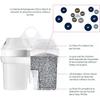 Bwt eau filtrée extra soft - lot de 3 | réduit le calcaire, le chlore, le plomb et le cuivre | pour l'eau à partir de 26,7 °f |