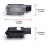 For Volvo V40 V40CC V60 S60 S80 XC40 XC60 XC90 2Pcs Car LED Courtesy Trunk Boot Light Footwell Welcome Door Lamp Boot Lamp