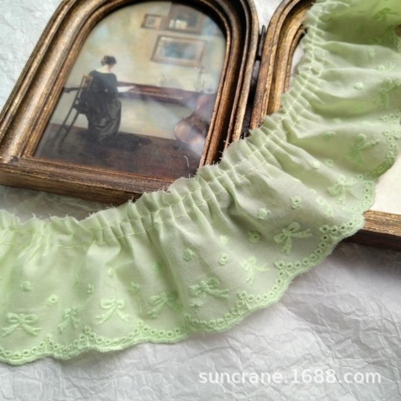 Multi-color Embroidered Cotton Lace for DIY: Collars, Kids' Clothing, Bags, Curtains, Skirts & Home Accessories
