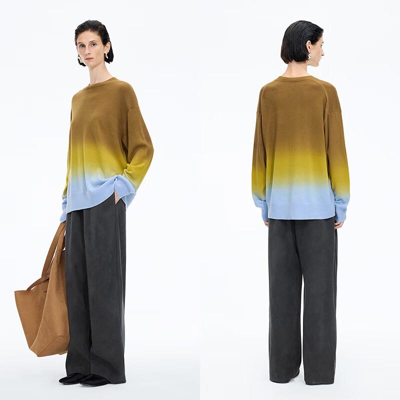 JNBY Winter 2025 Gradient Loose Wool Knit Sweater