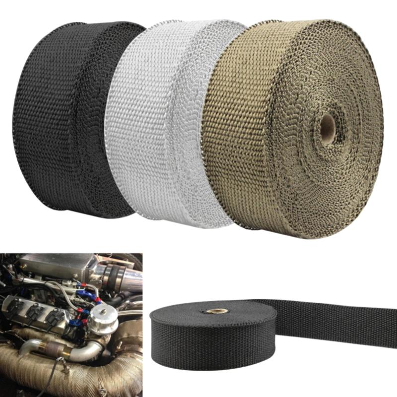 Motorcycle Exhaust Thermal Tape Header Heat Wrap Resistant Ties Fiber Heat Insulation Cotton High Temperature Protection Parts