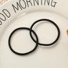 3mm Black High-Elastic Seamless Hair Tie - Versatile DIY Accessory