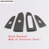 Car Inner Door Armrest Window Lift Button Panel Cover Trim Fit For Kia Cerato Forte K3  -  Stainless Steel Accessories