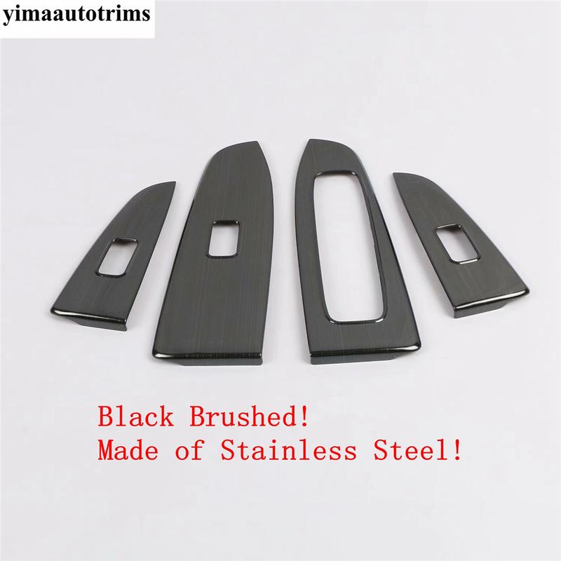 Car Inner Door Armrest Window Lift Button Panel Cover Trim Fit For Kia Cerato Forte K3  -  Stainless Steel Accessories