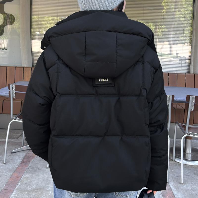 Fashion Winter Jackets Woman Short Parkas Hooded Loose Thick Warm Outerwears Casual Women's Coats