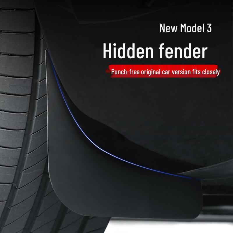 Tesla Model 3 Refresh Mudguards: Front & Rear Tire Protection
