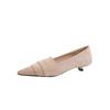 Temperament suede single shoes women's shoes new spring and autumn winter pointed thin heel low heel shoes women