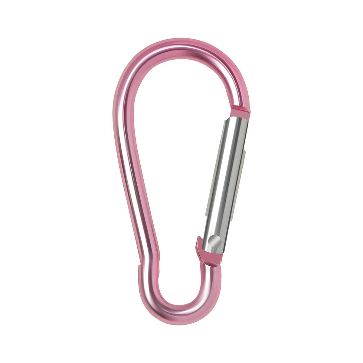 5/10/50/100 pièces Mousqueton en Aluminium Porte-clés Clip Camping en Plein Air Porte-clés Mousqueton Boucle de Bouteille d'Eau Kit Accessoires d'Escalade 10pcs rose