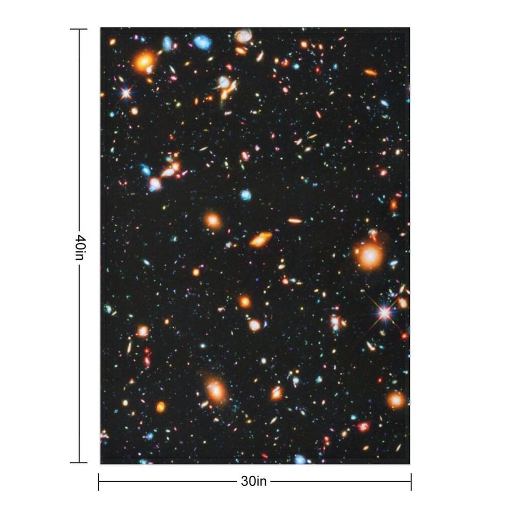 Hubble Extreme Deep Field Throw Blanket Blankets For Baby Hair Hairy Decorative Sofa Blankets
