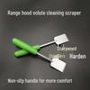 Kuchyňská škrabka z nerezové oceli: Čištění hrnců a nečistot, Odstraňování dehtu a odmrazování chladničky, Odvápňování, Nástroj na odstraňování gumy