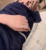 Trendy Leaves Shape Open Rings For Women Gold Silver Color Crystal Copper Ring Female Korean Daily Wear Jewelry Gift