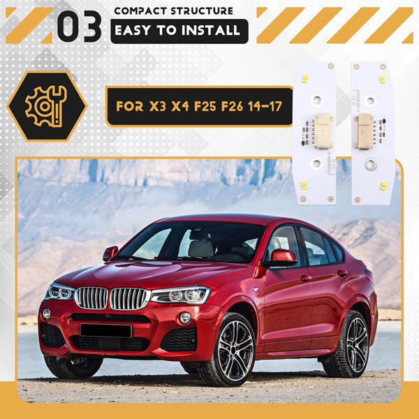 4Pcs Yellow DRL Headlight Angel Eye Chip for 14-17 BMW X3/X4 F25/F26