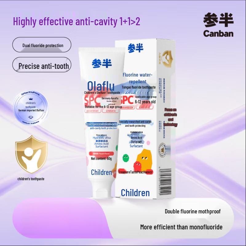 Semi-Half Olafluor Low Fluoride Anti-Cavity Toothpaste