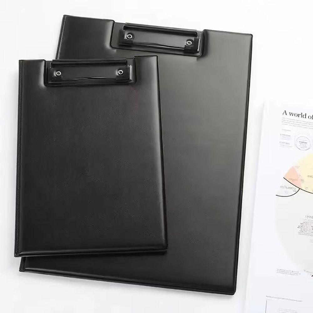 1Pcs Foldable A4 A5 Clipboard Black Writing Pad Durable Conference File Folder  Office Supply