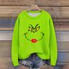Long Sleeve Pullover Sweaters For Women O Neck Casual Cute Printing Knit Oversized Sweater