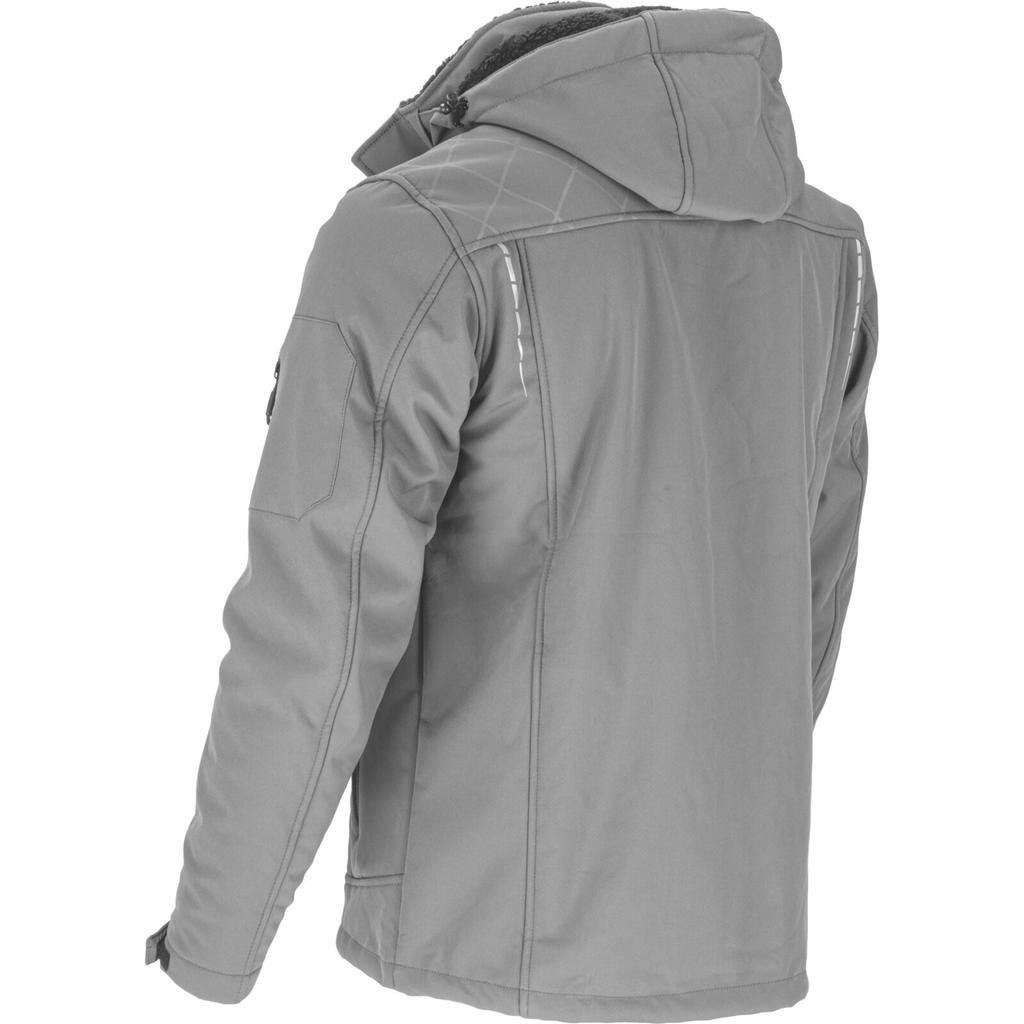 Softshell Jacket With Hood, Insulated, Gray, "", Ce, Lahti