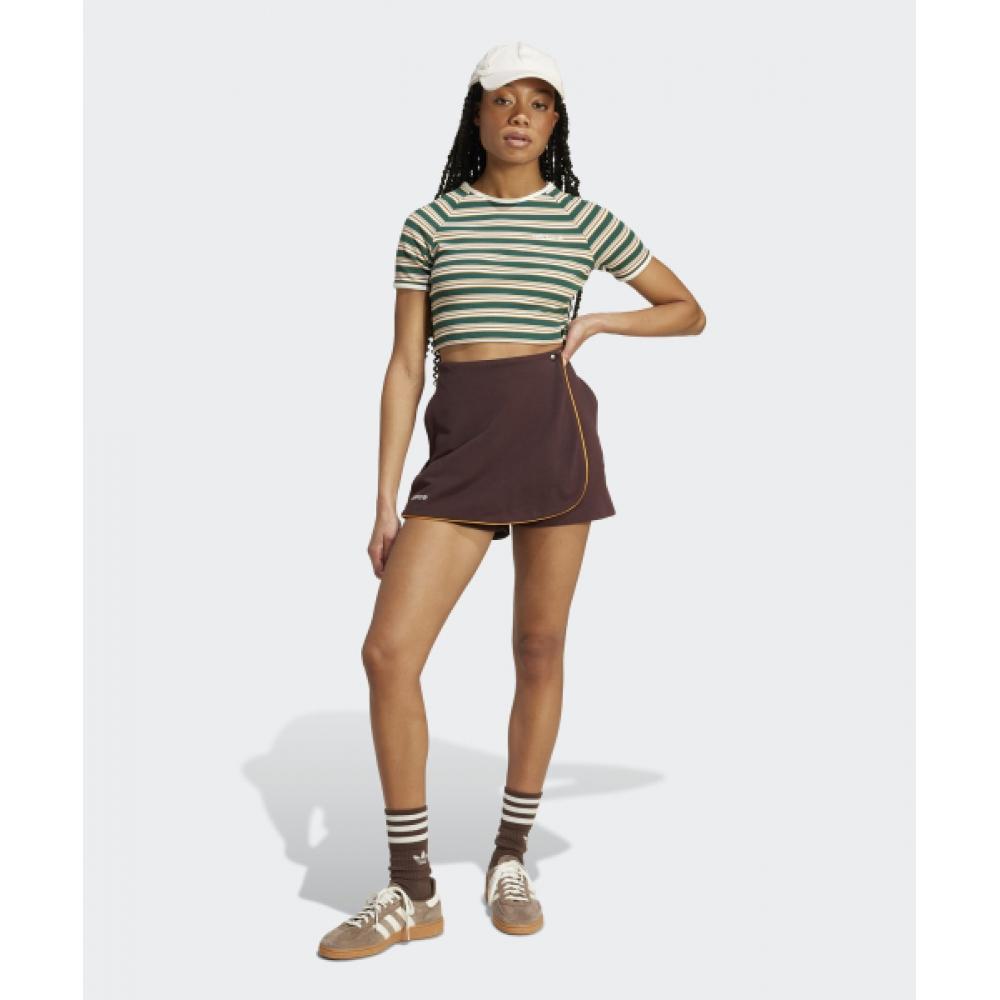 Adidas 80s Short Skirt   Brown Jc6170