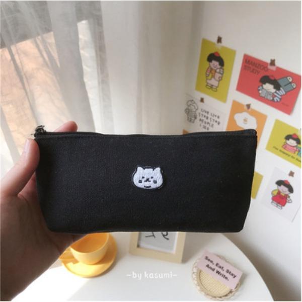 Tašky na tužky Kawaii Cartoon Oxford Fabric Roztomilé zvířátko Jednoduché taštičky na tužky Školní studentské papírnické tašky