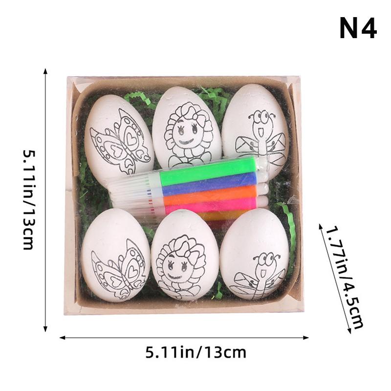 Easter DIY Hand-painted Eggs Cartoon Bunny Painting Eggs Kit Children's Handmade Gifts Easter Decoration
