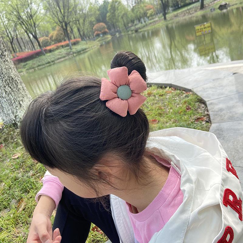 Niedliche Kinder-Haargummis mit Blumen - Hochelastische Bänder für Mädchen & Babys
