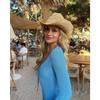 Holiday Hollow Out Mini Dress Women Knit Lace Up Long Flare Sleeve Beach Dresses, Lady Vacation Solid Vestidos