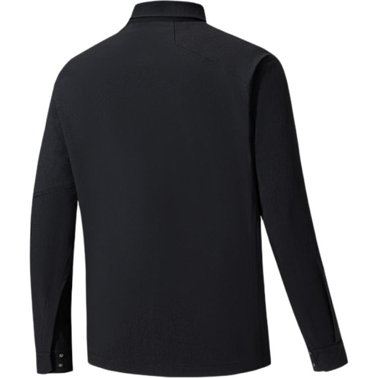 Anta Champion Travel Series Solid Color Button Minimalist Soft Versatile Long Sleeve Shirt Men Shirts 152610633-2