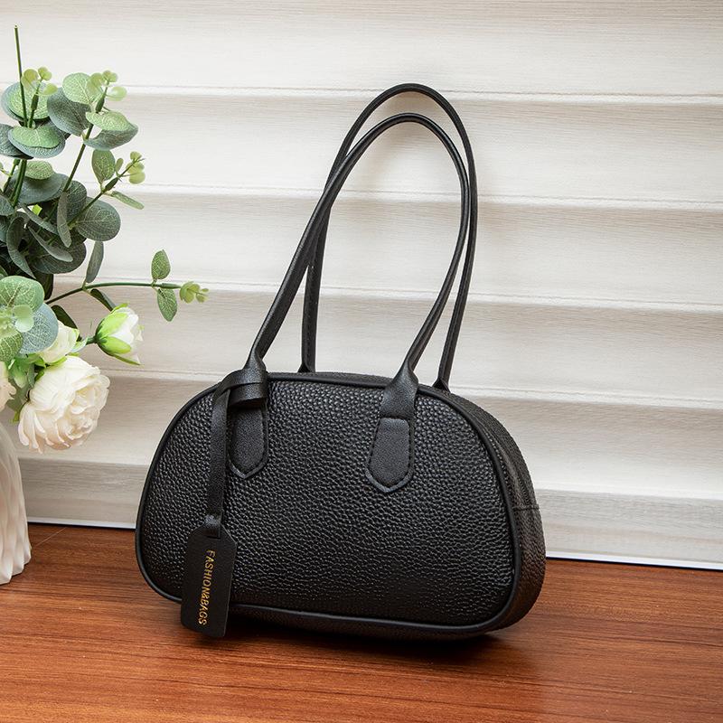 New handbag lychee pattern simple and fashionable shoulder women's bag mobile phone bag